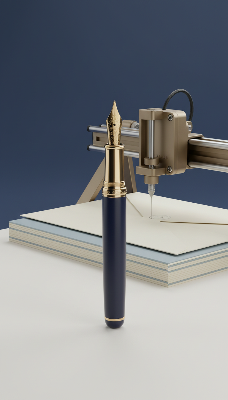 Brass Retractable Fountain Pen